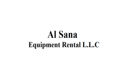 Al Sana Equipment Rental L.L.C